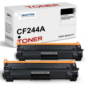 Kompatybilne wk?ady z czarnym tonerem SMARTOMI 2PK HP CF244A 44A (z chipem, 1000 stron)